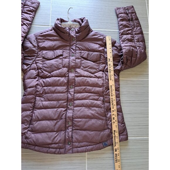 L.L. Bean Downtek Women's Down Puffer Coat Jacket Full Zip Med Heathered Purple - Picture 10 of 11